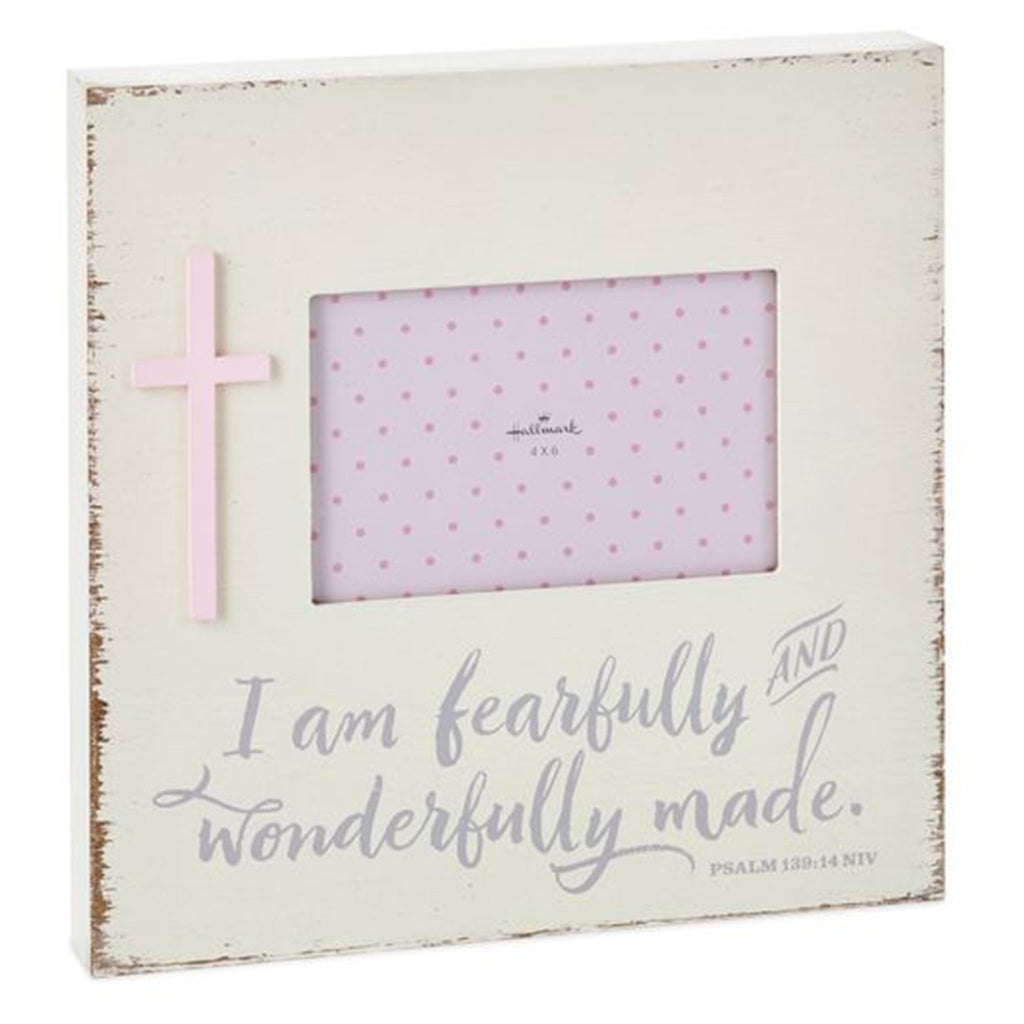 Baptism Frame With Pink Cross, 4x6 Ann's Hallmark and Creative