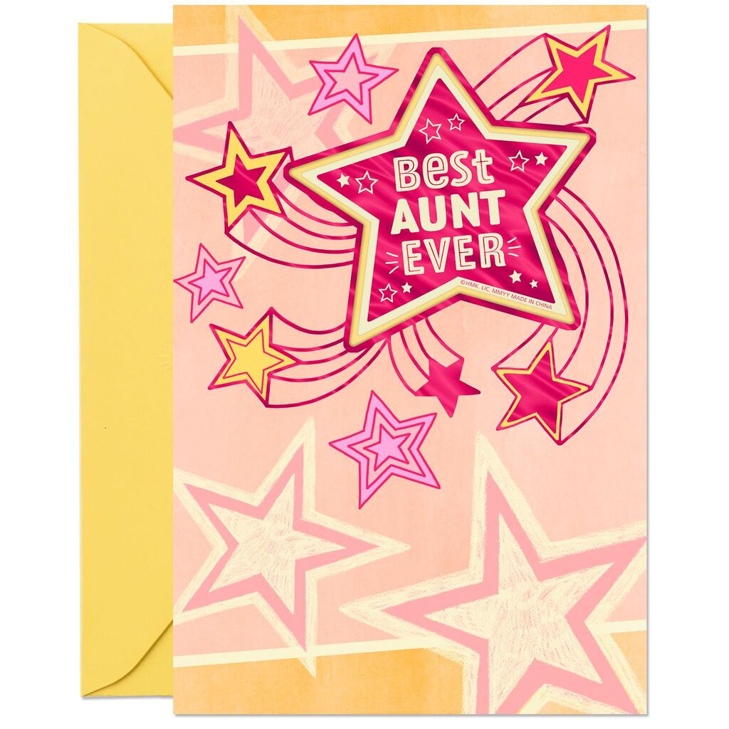 Aunt - Coolest, Greatest, Very Best Aunt Birthday Card With Magnet – Ann's  Hallmark and Creative