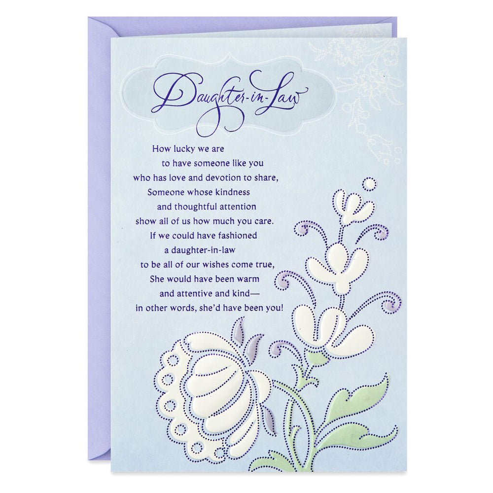 Daughter-In-Law -You're a Gift to Our Family Birthday Card