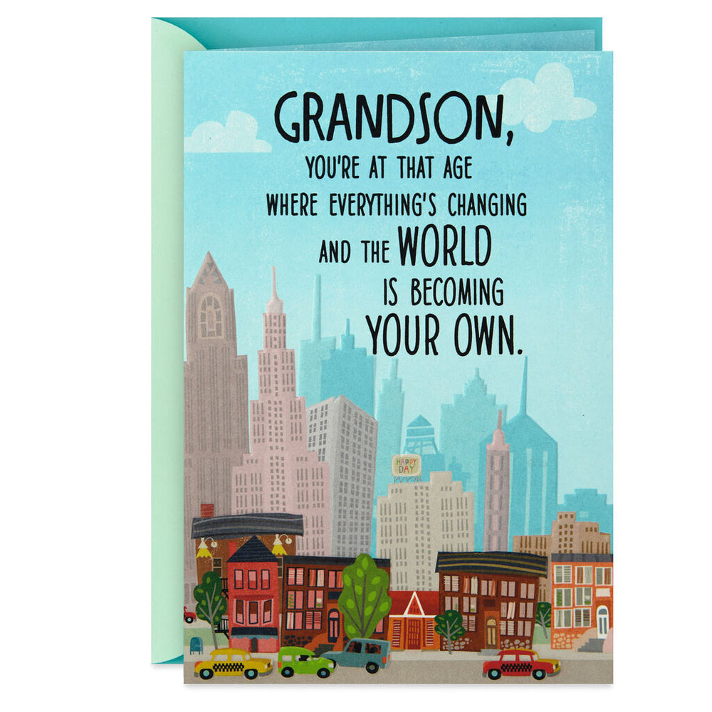 Grandson - Easy to Love Birthday Card