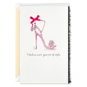 Signature - Fabulous and Fancy Pink Stilettos Birthday Card
