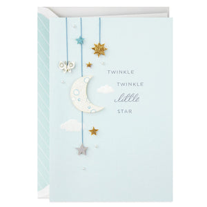 Twinkle, Twinkle Little Star New Baby Congratulations Card