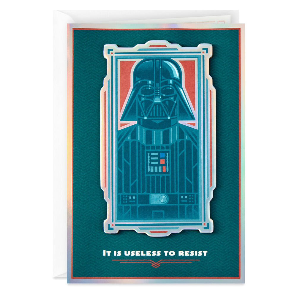 Star Wars Darth Vader Useless to Resist Birthday Card
