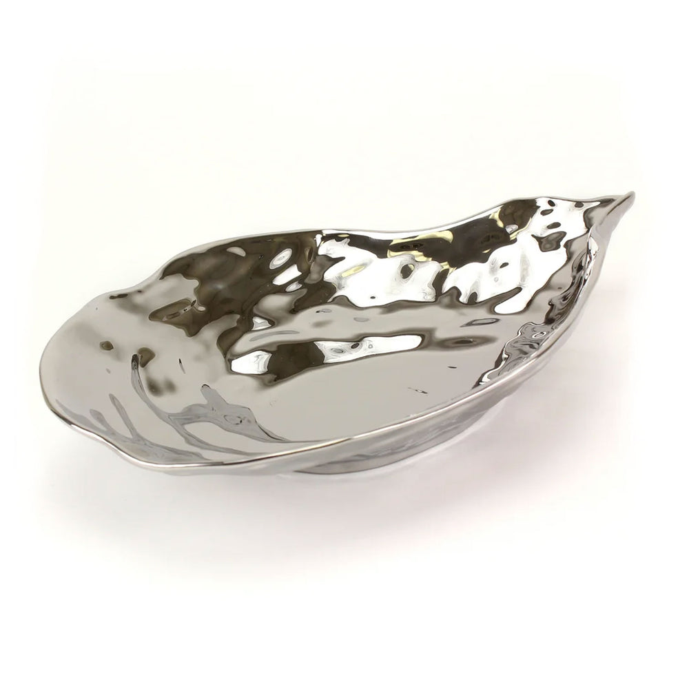 Pampa Bay Silver Titanium Plated Large Oyster Bowl