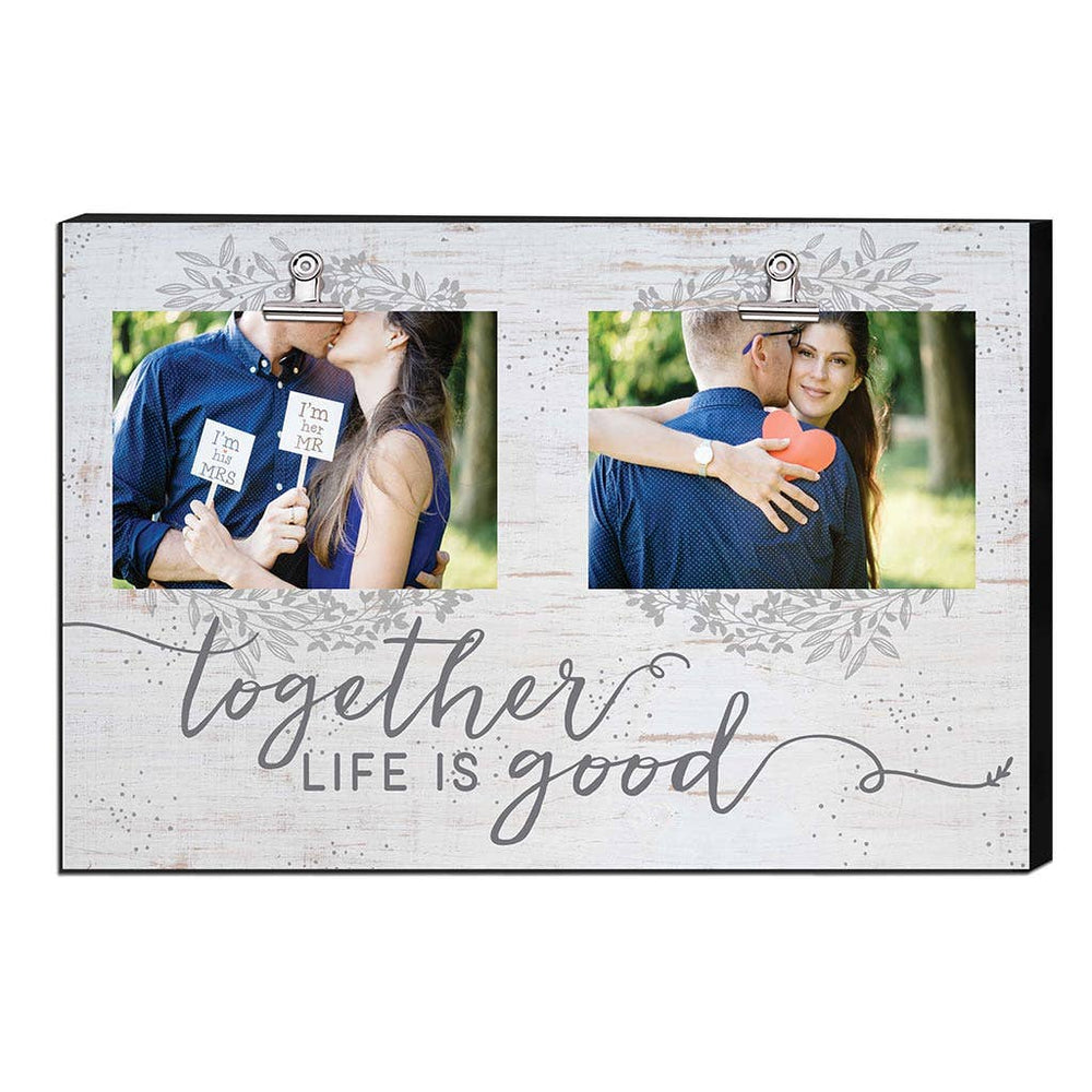 18 x 12 Together Life Is Good Canvas Clip Picture Frame