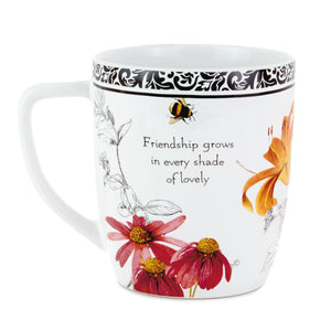 Marjolein Bastin Blooms Friendship Ceramic Mug, 12 oz.