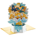 Butterfly Bouquet 3D Pop-Up Musical Anniversary Card With Light