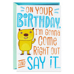 Brother - Tiny Miracle Funny Pop Up Birthday Card