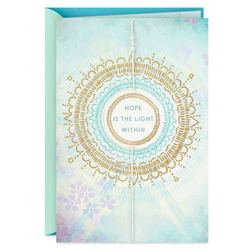 Hope Is the Light Within Encouragement Card