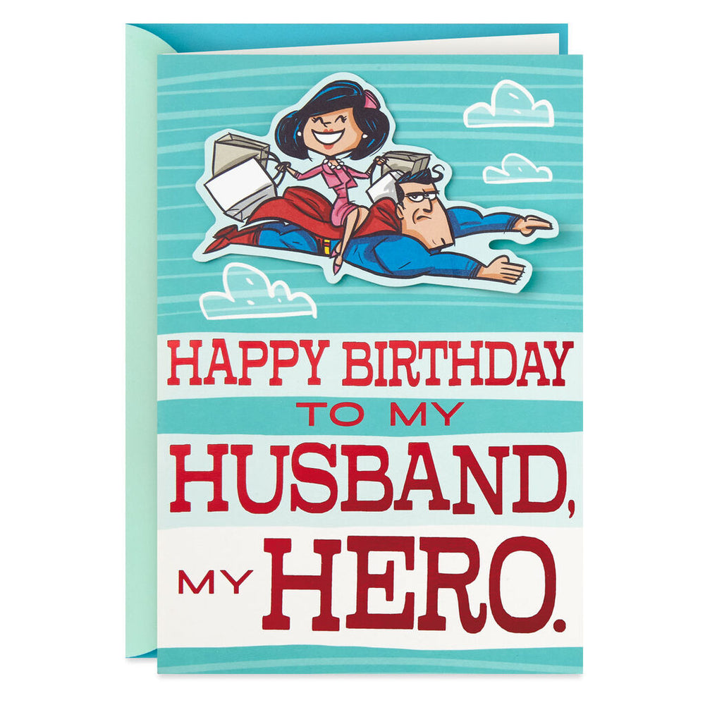 
            
                Load image into Gallery viewer, Husband - DC Comics Superman™ My Husband, My Hero Birthday Card
            
        