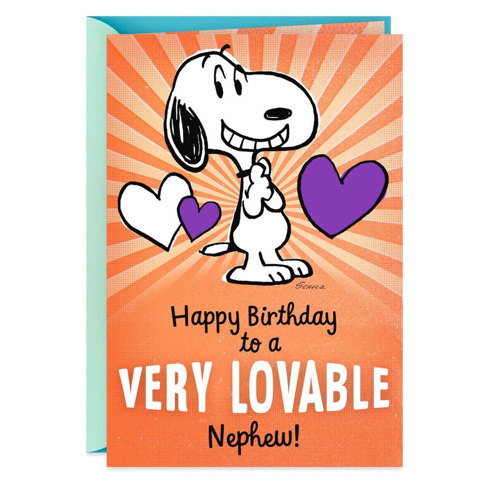 
            
                Load image into Gallery viewer, Nephew - Peanuts® Snoopy Lovable Birthday Card
            
        