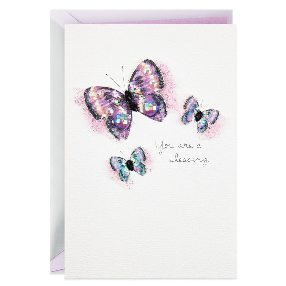 Signature - Butterflies You Are a Blessing Birthday Card