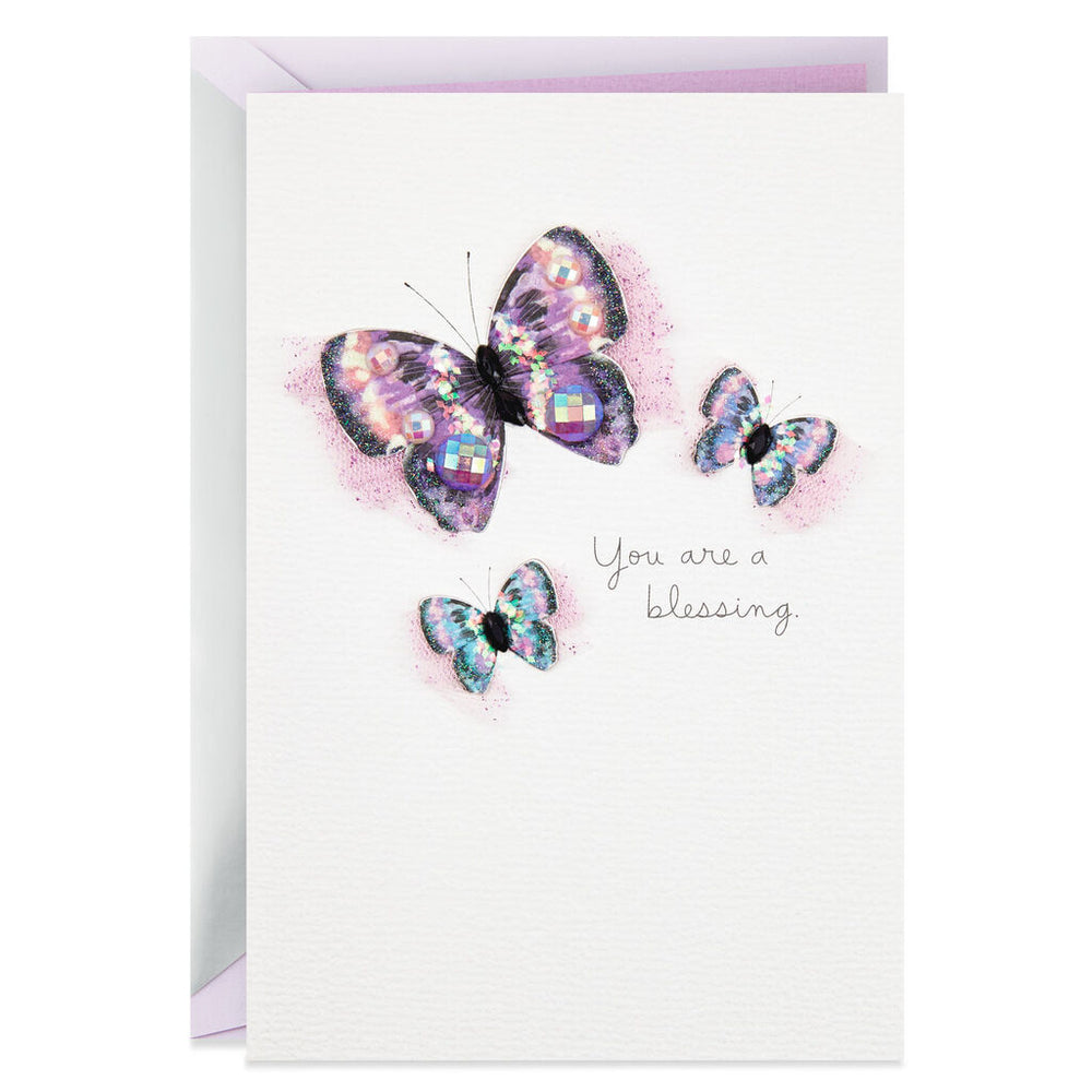 Hallmark Geburtstagskarte – Mit Blumen & Schmetterlingen, Text „You're Someone Special“, Inkl. Umschlag