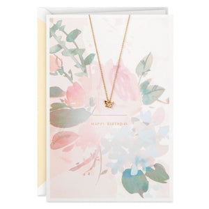 Signature - Beautiful You Birthday Card With Butterfly 14 KGP Necklace
