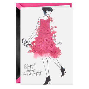 Signature - Elegant Lovely Ever-Changing Birthday Card