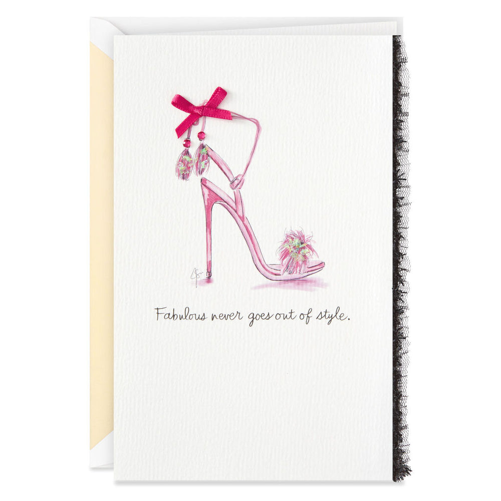 
            
                Load image into Gallery viewer, Signature - Fabulous and Fancy Pink Stilettos Birthday Card
            
        