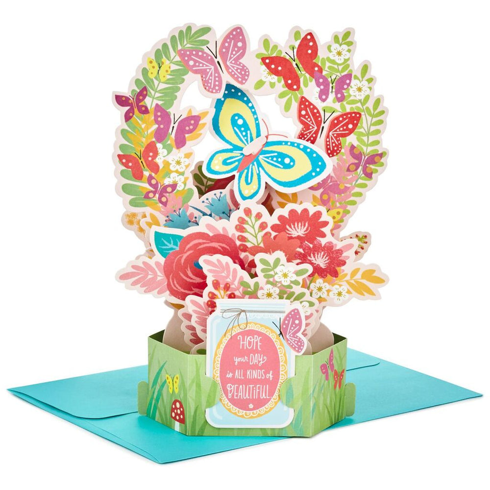 Butterfly Bouquet Pop Up Just Because Card