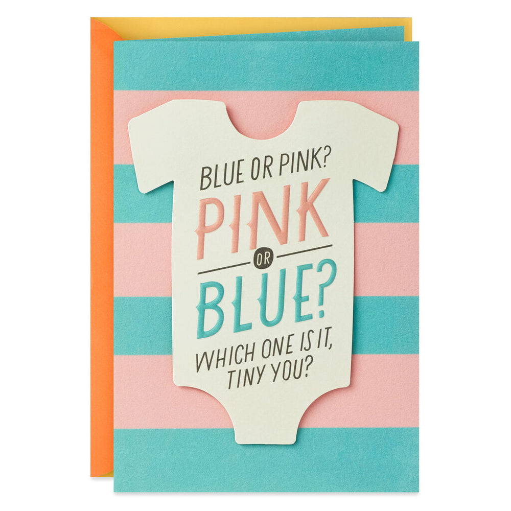 Pink or Blue New Baby Card