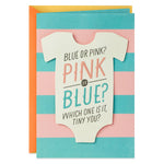 Pink or Blue New Baby Card