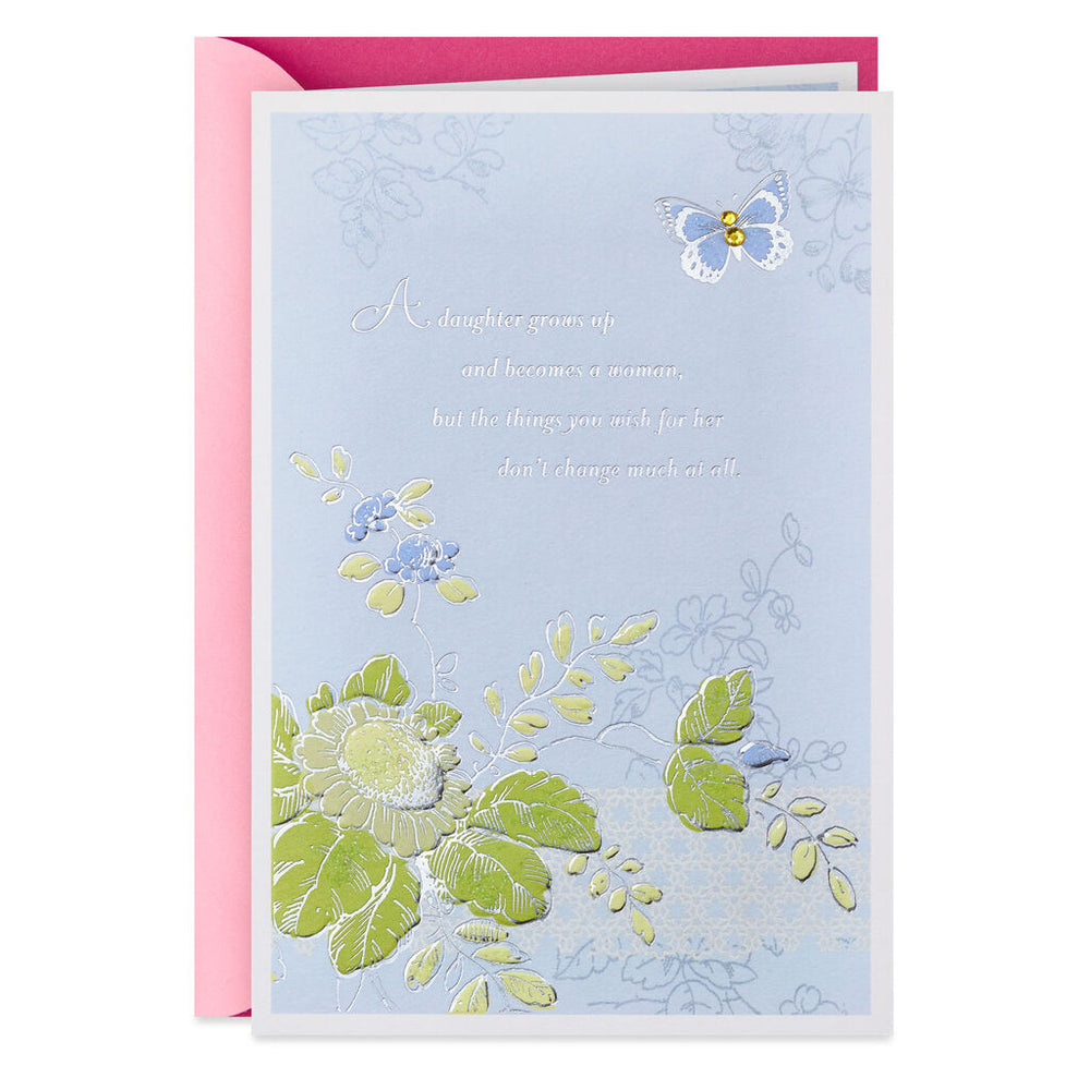 
            
                Load image into Gallery viewer, Daughter - Butterfly and Flowers Birthday Card
            
        