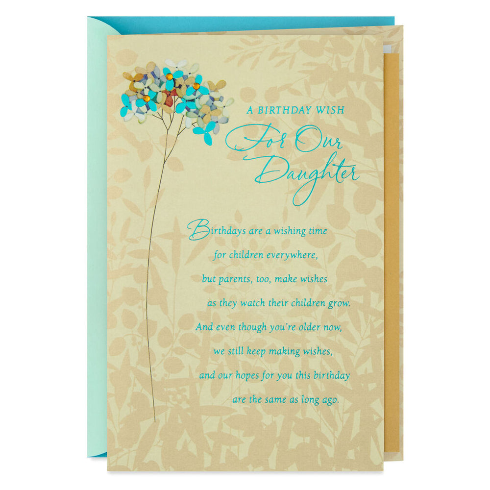 Daughter - Wishes for Our Daughter Birthday Card