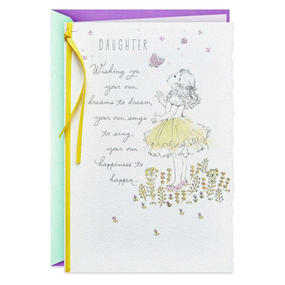 
            
                Load image into Gallery viewer, Daughter - Wishing You Dreams and Happiness Birthday Card
            
        