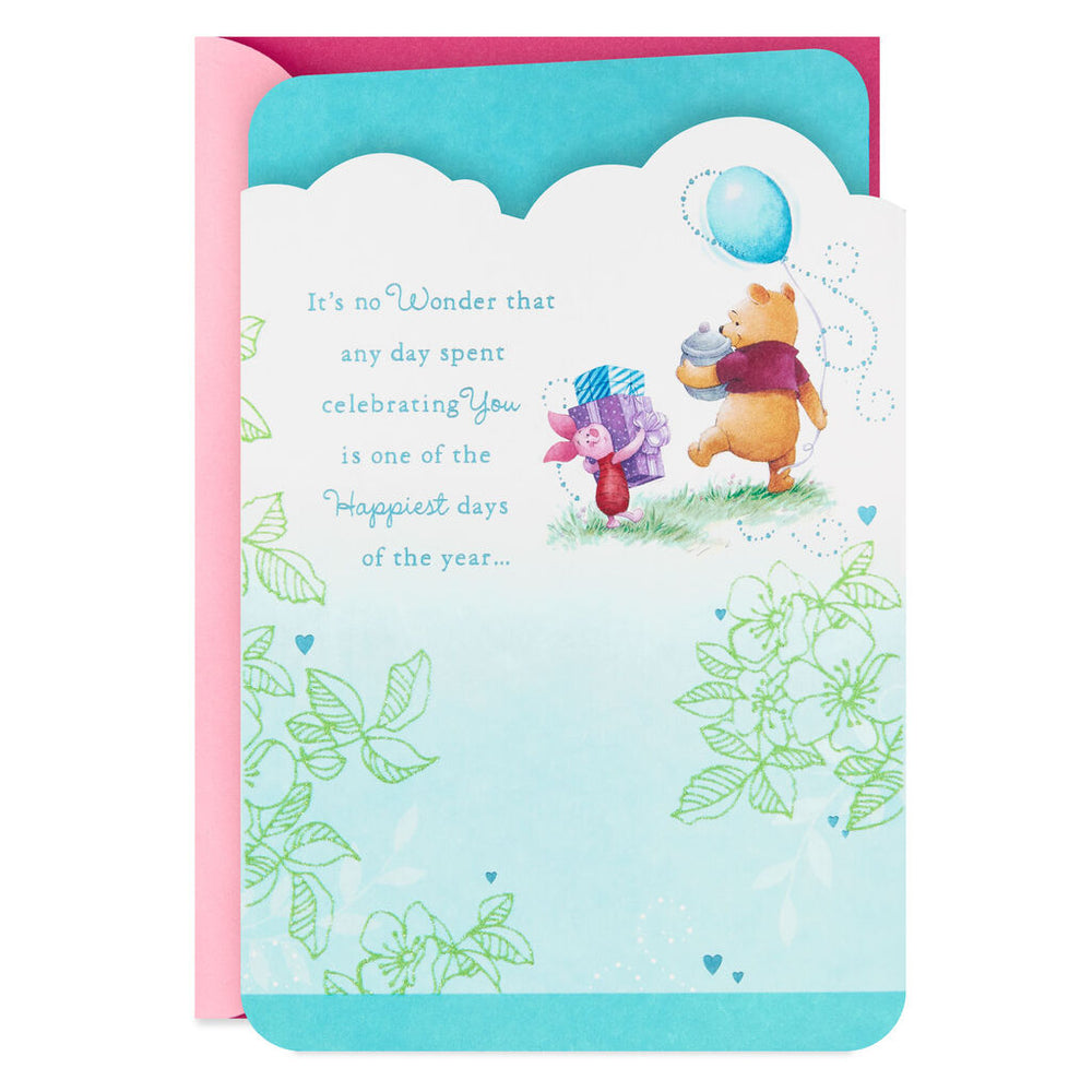 Winnie the Pooh Happiest Days Friend Birthday Card