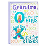 Grandma - Hugs and Kisses Birthday Card