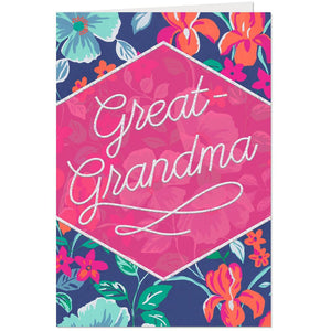 Great Grandma - Family Loves You Very Much Birthday Card