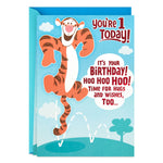 Disney Winnie the Pooh Tigger Pop Up 1st Birthday Card