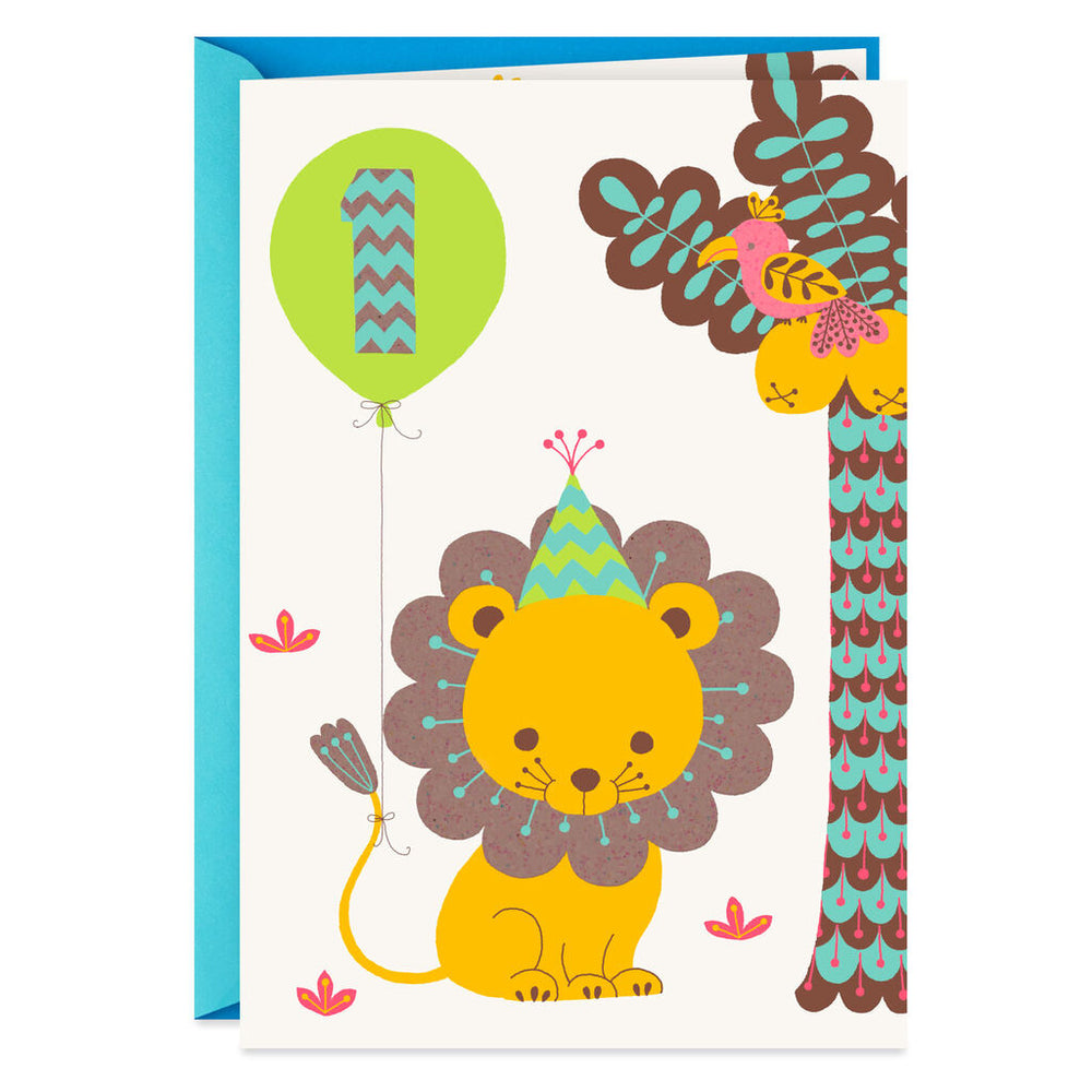 Cutest Cub in the Jungle 1st Birthday Card