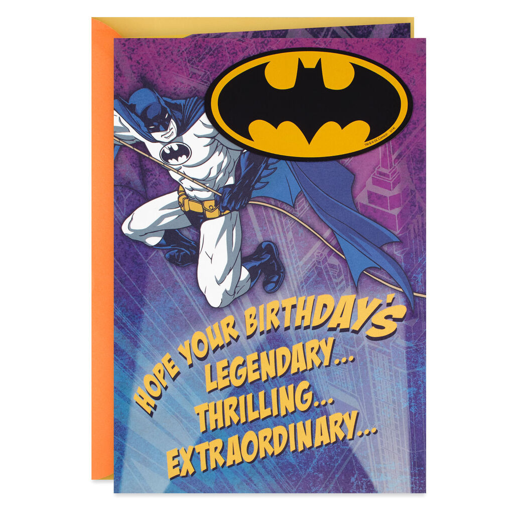 DC Comics™ Batman™ Legendary Birthday Card With Magnet – Ann's Hallmark ...