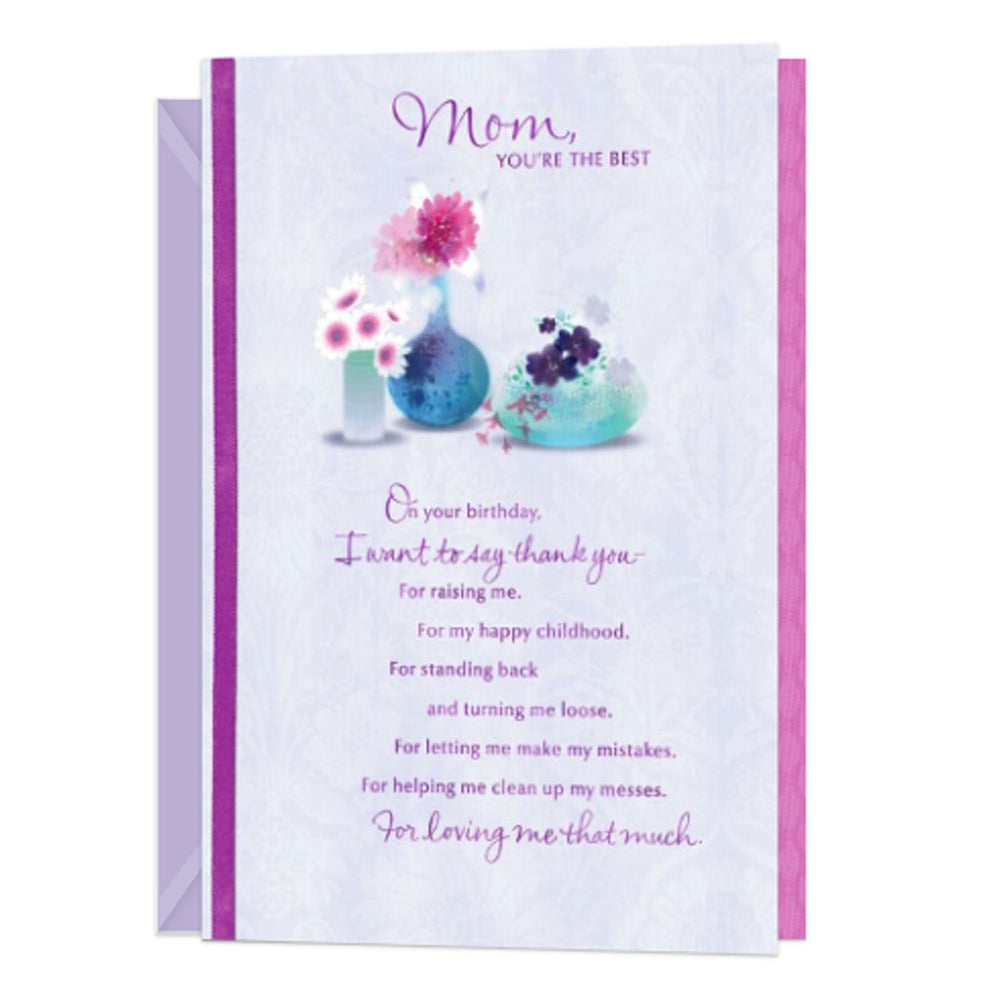 Mom - Mom, You're the Best Birthday Card – Ann's Hallmark and Creative
