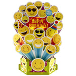 Happy Emojis Pop Up Musical Birthday Card With Light