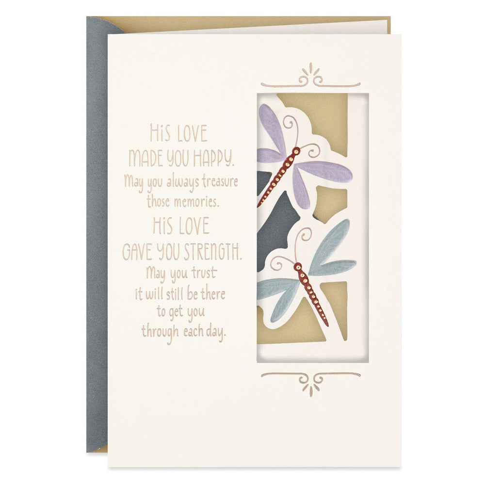 
            
                Load image into Gallery viewer, Dragonflies Sympathy Card for Loss of Husband
            
        