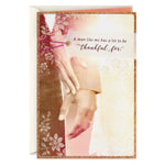 Wife or Love - So Thankful For a Woman Like You Birthday Card