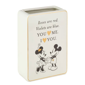 
            
                Load image into Gallery viewer, Disney Mickey and Minnie Love Ceramic Flower Vase
            
        