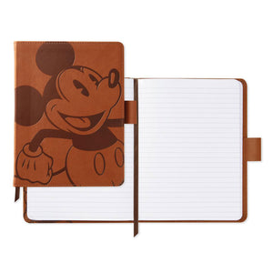 Disney Mickey Mouse Etched Faux Leather Notebook