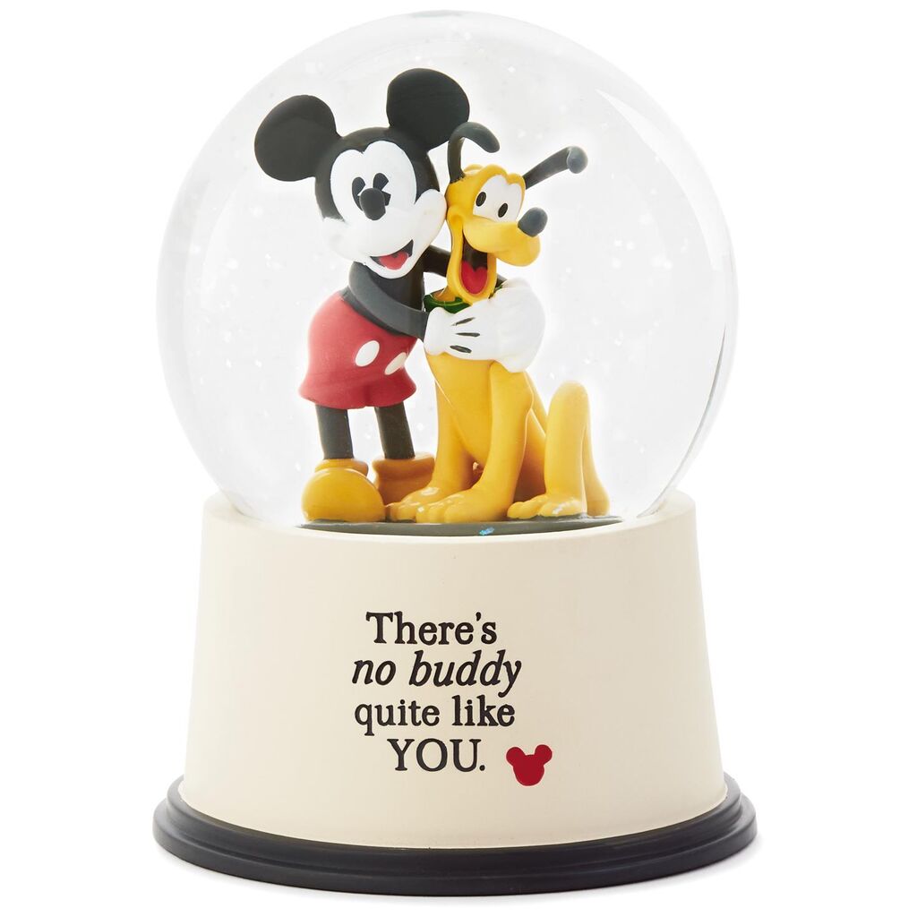 Disney Mickey Mouse and Pluto Buddies Snow Globe – Ann
