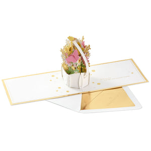 
            
                Load image into Gallery viewer, Bright and Beautiful Flower Basket 3D Pop-Up Easter Card
            
        