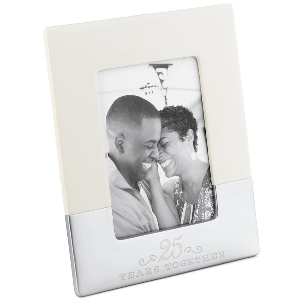 25 Years Together Ceramic Picture Frame, 5x7