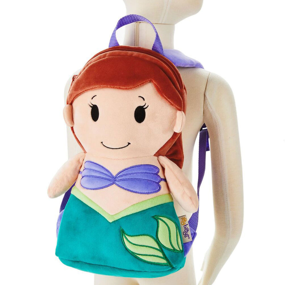 ariel kids backpack Disney Princess Small 12 inch Backpack LA Ariel and her undersea friends can hold a trove of treasures in this splashy backpack itty bittys Disney The Little
