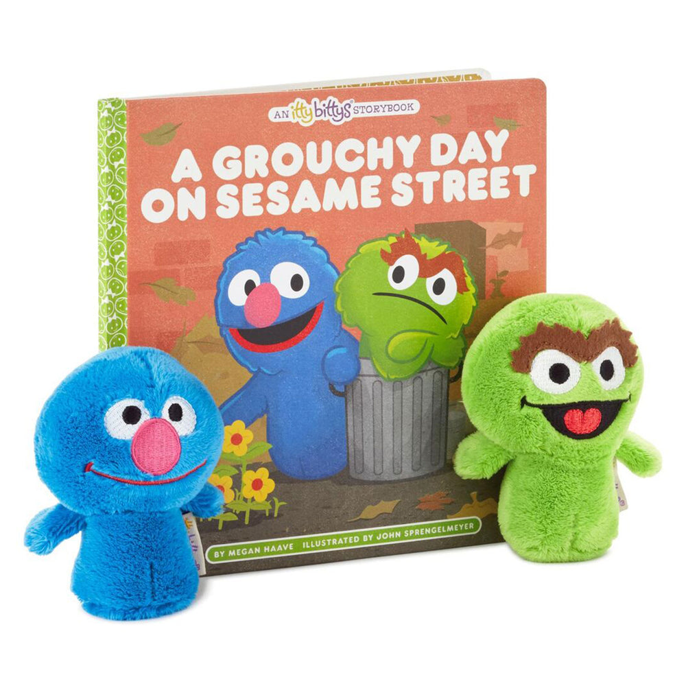 
            
                Load image into Gallery viewer, itty bittys A Grouchy Day On Sesame Street® Stuffed Animals and Storybook Set
            
        