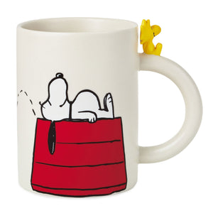 Peanuts Dimensional Snoopy and Woodstock Mug, 16.5 oz.